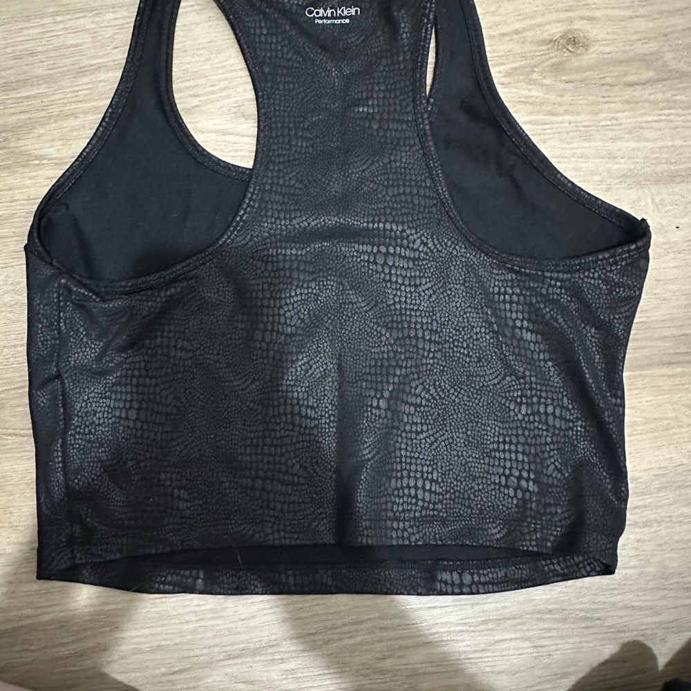 Calvin Klein Black cropped shirt